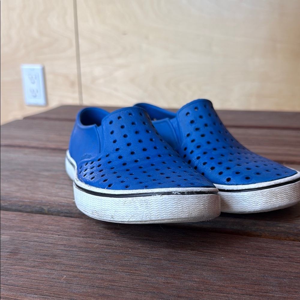 Native Shoes Blue and White Sneakers with Ventilation